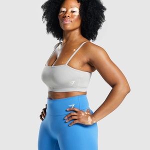 Gymshark Grey Training Bandeau Sports Bra